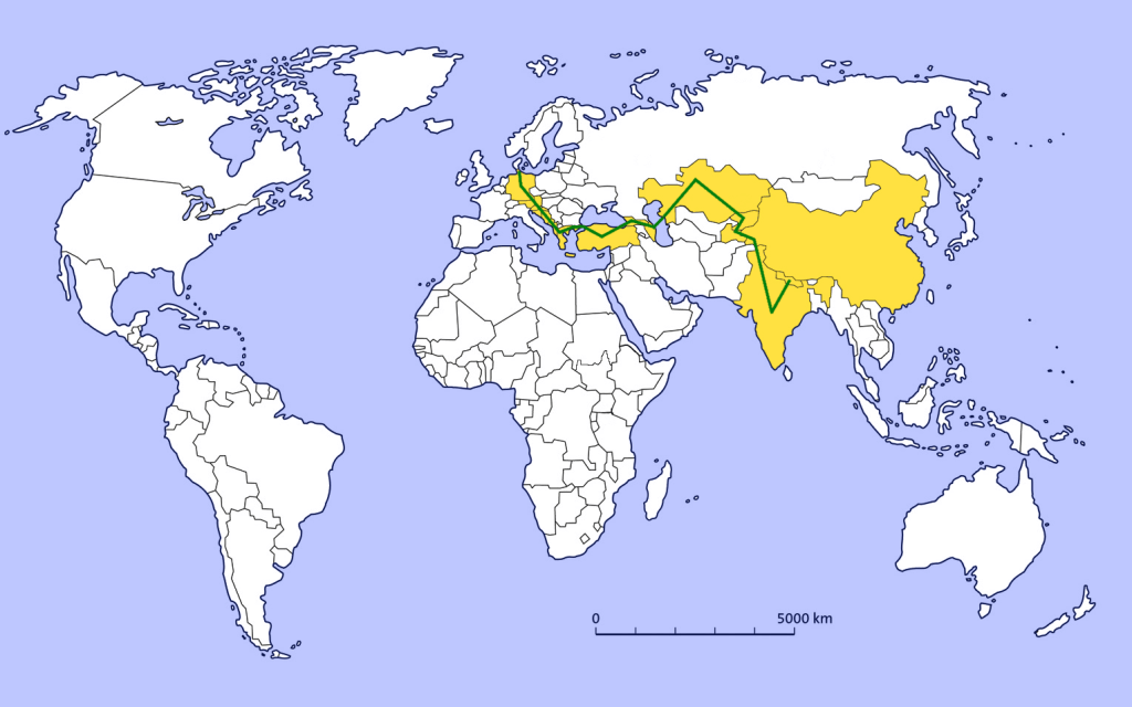 Unsere Reiseroute: Indien
